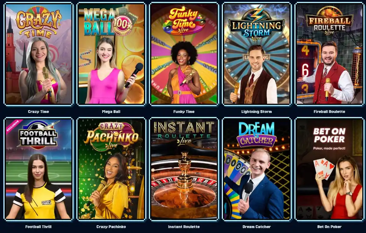 prince casino live games